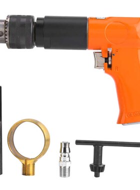 Pneumatic Drill 1/2in Reversible Self-Locking Trigger Design
