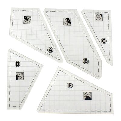 5pcs Household Sewing Ruler Square Tailor Template Acrylic R