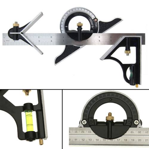 12 inch Combination Ruler Tri- Square Machinist Measuring An