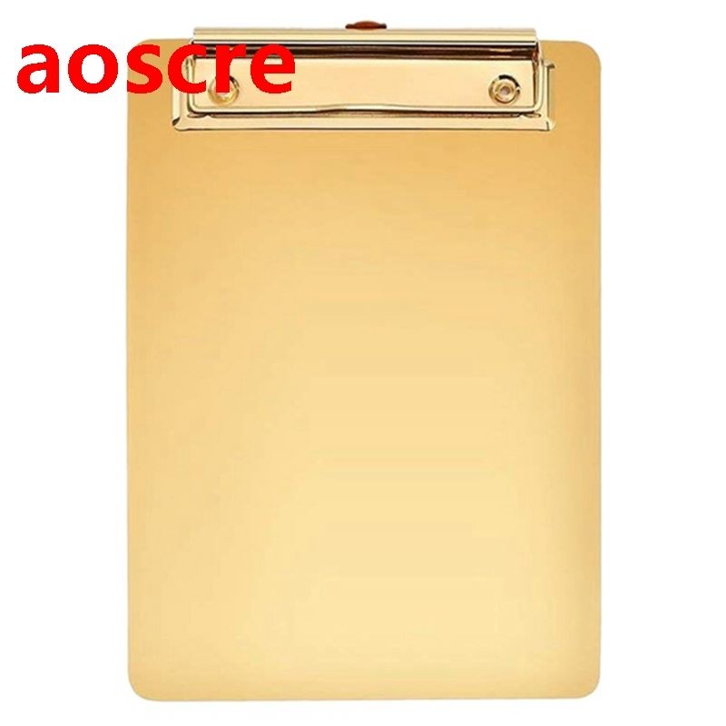 Gold Menu Folder Document File Folder A5 Bod Clip Student