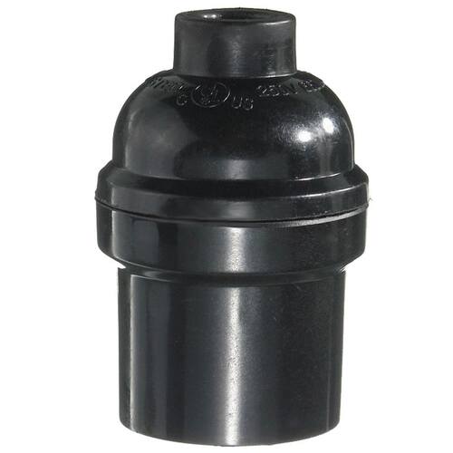 5x Black E27/E26 Light Bulb Holder Pendant Edison Screw Cap