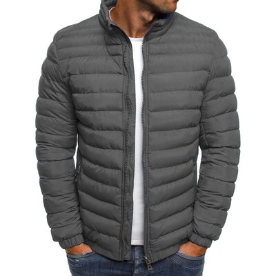 ZOGAA Mens Parka Jacket Winter Coat Men Cotton Puffer Jacket