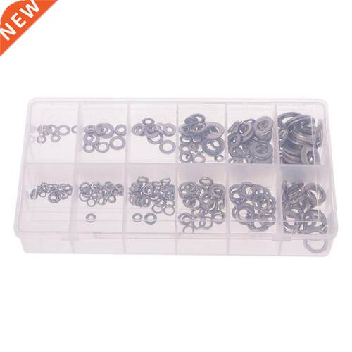 350PCS Washers Assortment Set W/Fla+Sprng/LockType For Hard