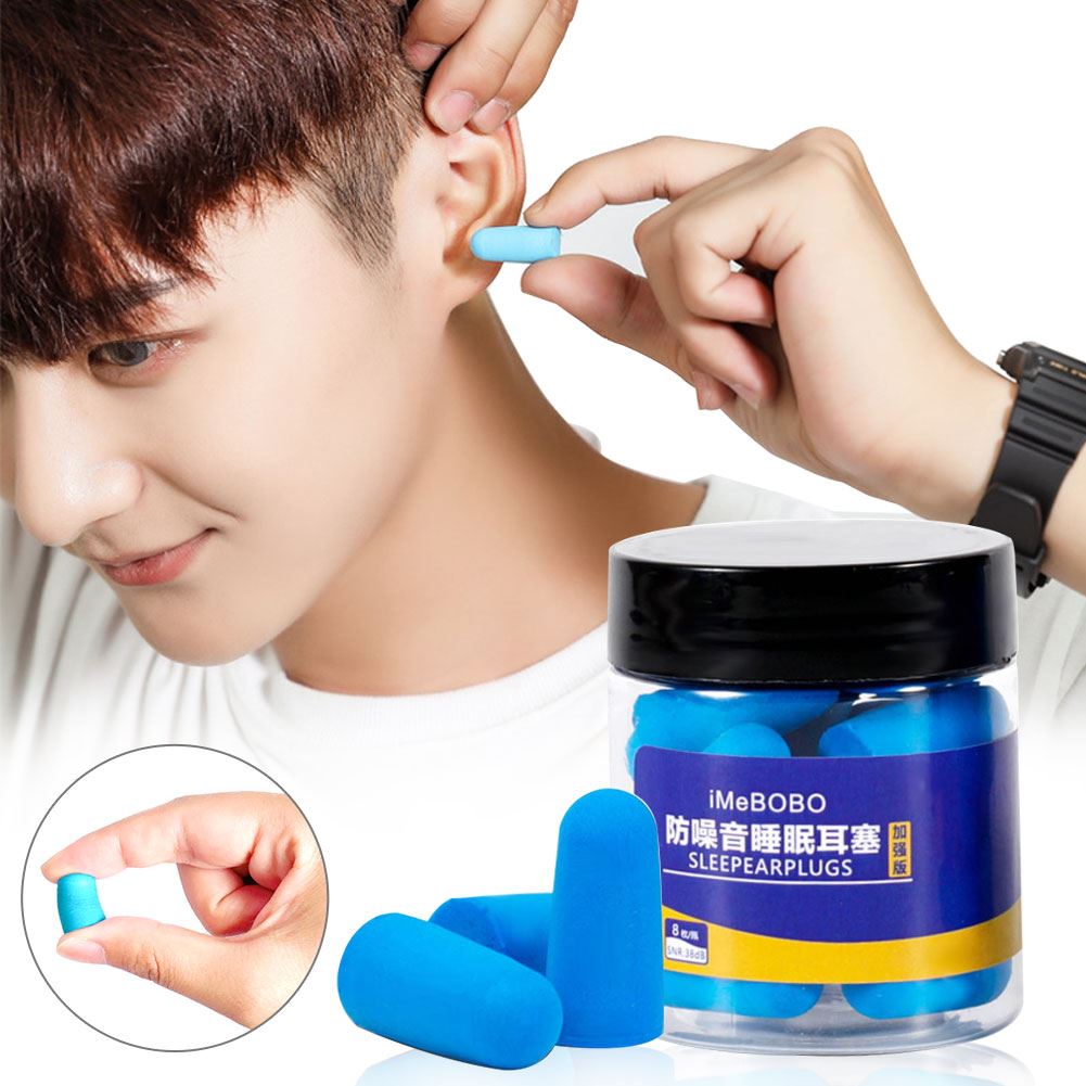 60/120pcs Earplugs Soft Foam Noise Reduction Ear Plug for Tr