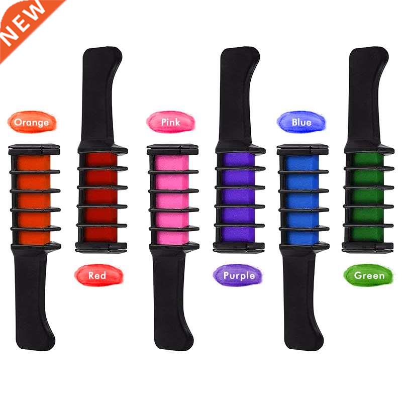 6Colors Set Temporary Hair Chalk Color Comb Dye Cosplay Wash