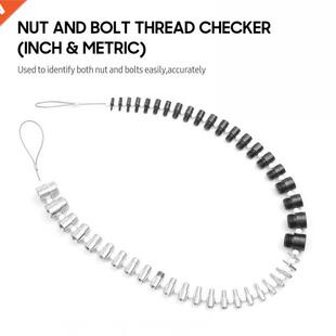 Nut and Bolt Thread Checker (Inch & Metric) 44 Male/Fema