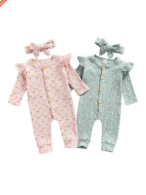 Infant Baby Girls Casual Long Sleeve Jumpsuit Fashion Printi