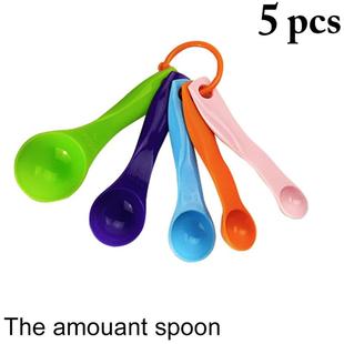 5pcs Plastic Measuring Spoons Set Measure Scoop Milk Powder