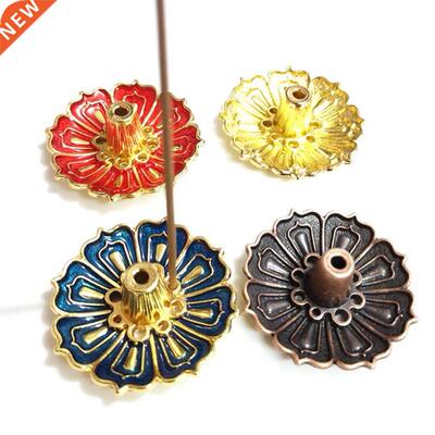 Hot Sale 9-Hole Lotus Incense Candle Holder Flower Copper Ce