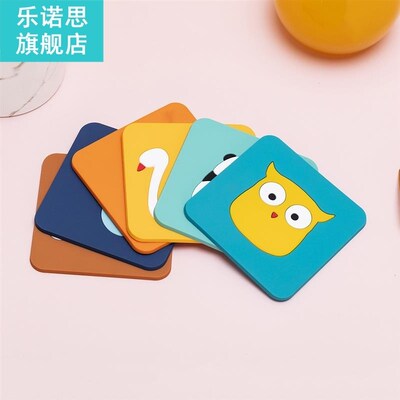 Cartoon Animal Heat Resistant Silicone Mat Drink Cup Coaster