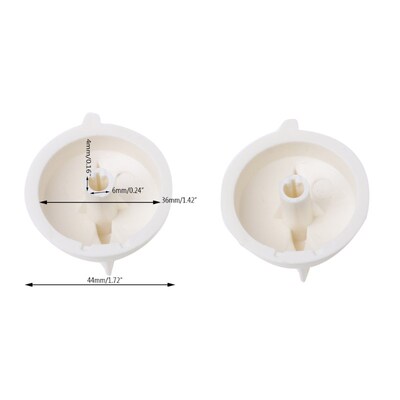 2Pcs Microwave Oven Rotary Knob Timer Plastic Control