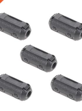5pcs .5MM Black Plastic Clip On EMI RFI Noise Suppressor C