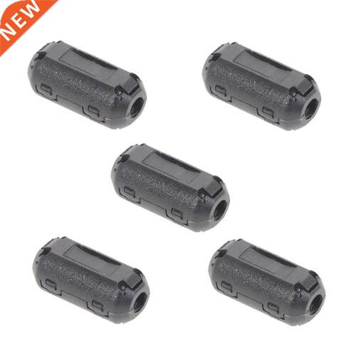 5pcs .5MM Black Plastic Clip On EMI RFI Noise Suppressor C