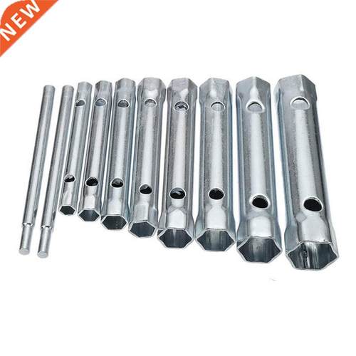 10Pcs 6-22mm Metric Tubulr Box Wrench Set Tube Br Sprk-Pl