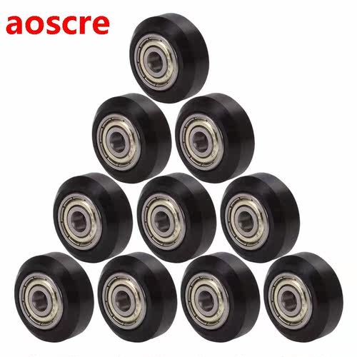 10Pcs Big Plastic Pulley Wheel with Bearing Idler Pulley Gea