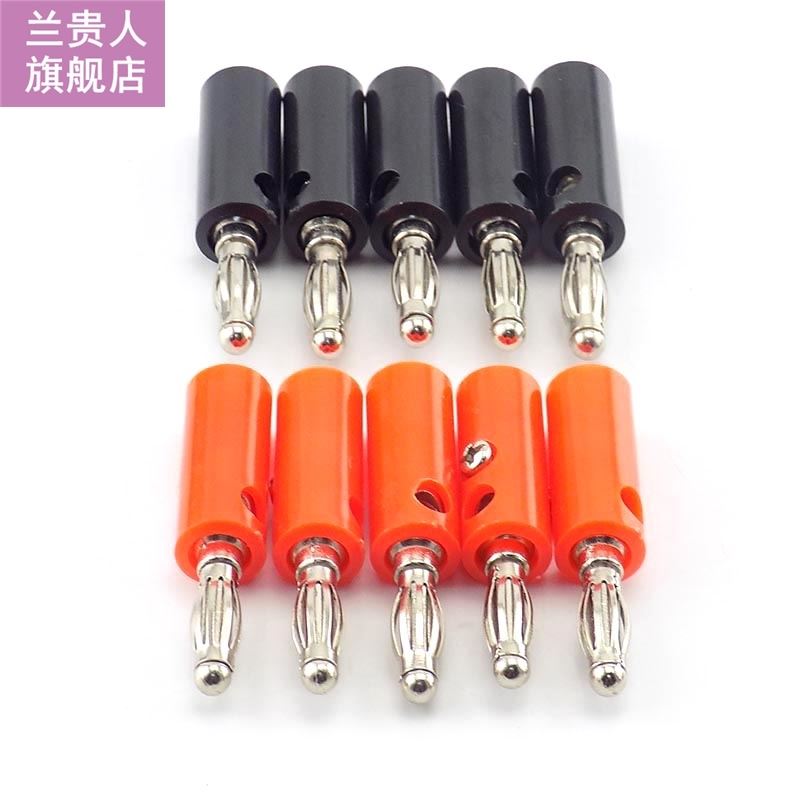 10pcs 4mm Audio Speaker Screw Banana Plugs Connectors Solder