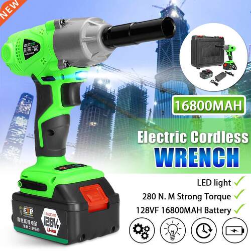 Cordless Impact Electric Wrench Stepless Speed Adjustable So