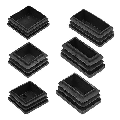 4-100pcs Plastic Plug End Caps 28x28/30x15/30x20/50x25/50x50