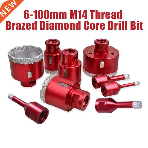 6-100mm M14 Thread Connection Vacuum Brazed Diamond Drilling