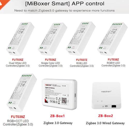 MiBoxer Zigbee 3.0 LED Controller FUT035Z FUT036Z FUT037Z FU