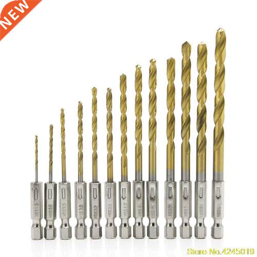13pcs Hex Shank Quick change Cobalt Drill Bit Set Multi Bits