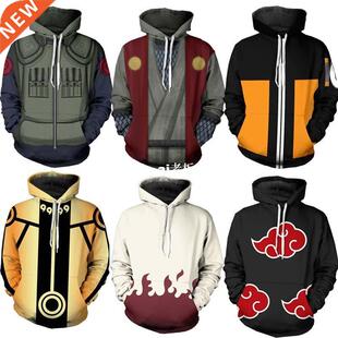 Hokage Uzumaki Naruto Hoodie Sweatshirt Cosplay 3D vest styl
