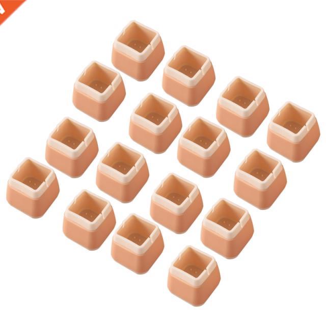 16pcs Silicone Table Chair Feet Cover Floor Protector Furnit