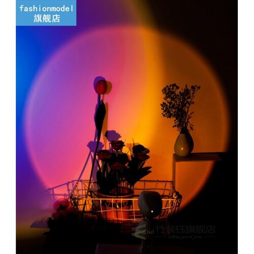 USB Rainbow Sunset Red Projector Led Night Light Sun Project