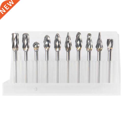 10Pcs Carbde Rotary Fle Mllng Cutter Sngle Gran Tungst