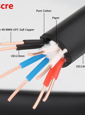 Preffair L310 99.998% Solid OFC Pure Copper Speaker cable 8