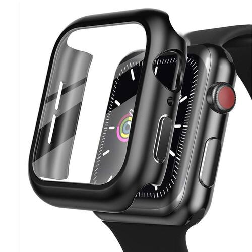 cover For Apple Watch case 44mm 40mm bracelet Tempered Glass
