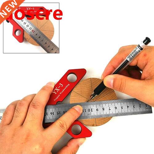 Woodworking Angle Scriber Steel Ruler Positioning Block Line
