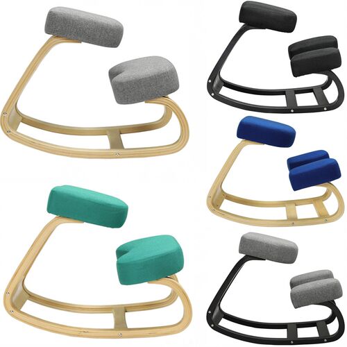 Home Office Ergonomic Kneeling Chair Rocking Balancing Wood