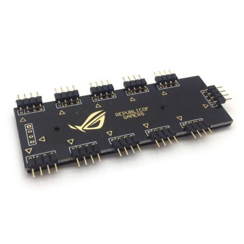 10 Way 4Pin PWM PC Fan Hub Power Cable Extender apter SATA