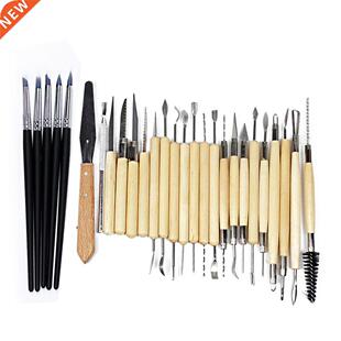 27pcs Rubber Shapers Pottery Clay Sculpture Carving Modeling