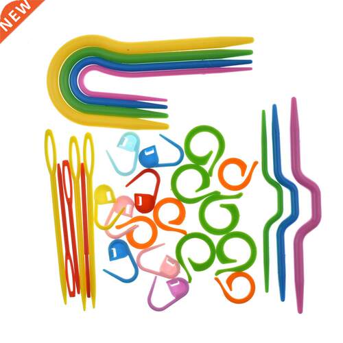 Knitting Crochet kit Needle Clip Crochet Hook Plastic Knit S