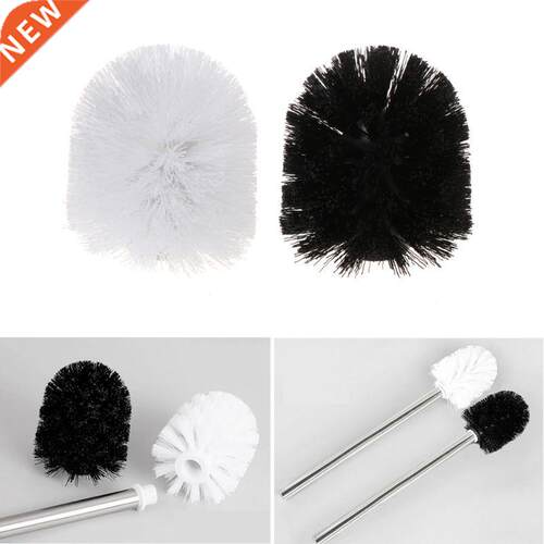 Replacement Toilet Brush Head Holder White Black Clean Spare