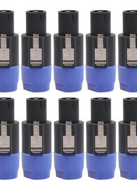 10pcs 4Pole 4Pin NL4FC Connector Ohm Plug Speker udio Cbl