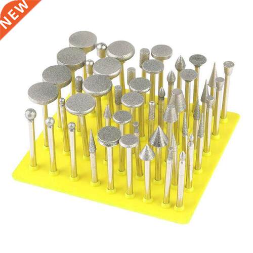 50Pcs Coated Grinding Grinder Head Glass Burr For DREMEL Rot