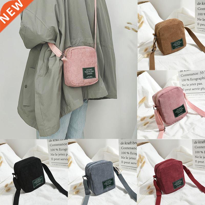 Hirigin 2022 Fashion Women Bag Casual Solid Corduroy Single