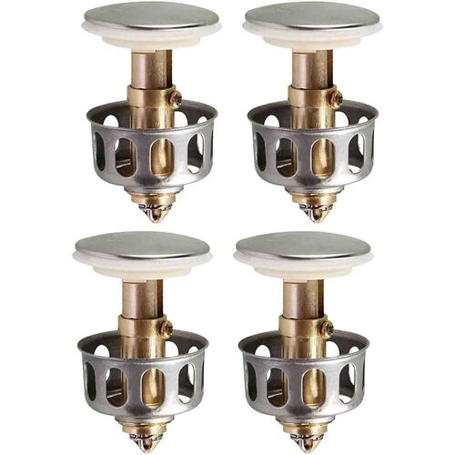 Universal Wash Basin Bounce Drain Plug Pop-up Bathroom Sink