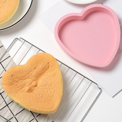 2pc Non-stick Silicone Cake Mold Non-toxic Baking Tray Mold