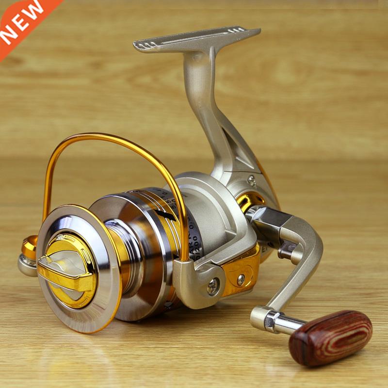 Free shipping yellow 10BB Spool Aluminum Spinning Fishing Re