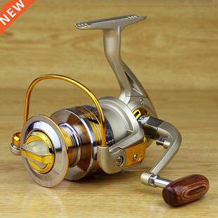 Free shipping yellow 10BB Spool Aluminum Spinning Fishing Re