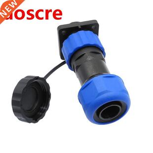 SP20 corrugated pipe IP68 waterproof connector plug and flan