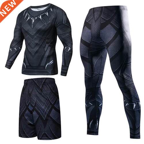 Men Sportswear Superhero Compression Sport Suits Quick Dry C