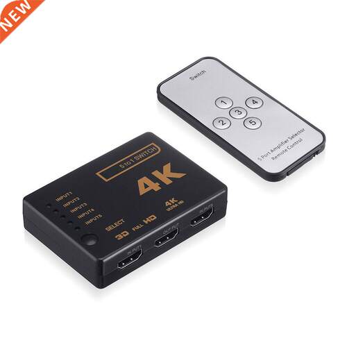1 set 5 Port UHD D 4K 1080p HDMI-compatible Splitter Switch
