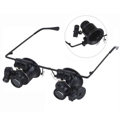 Magnifier Glasses Loupes with LED Portable 20X Len Observati