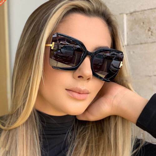 European and American INS big frame T word sunglasses for wo