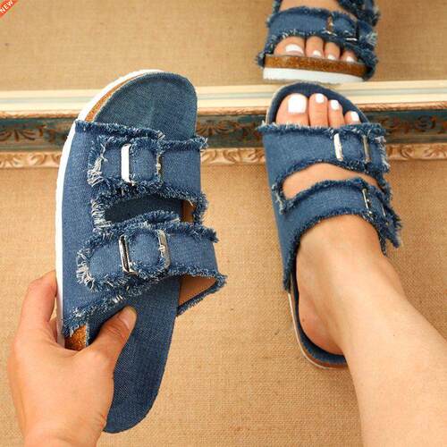 New Shoes Women Comfortable Sandals Ladies Slip-on Wedge San